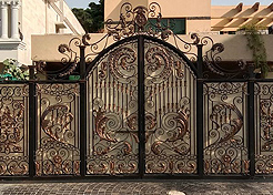 wrought iron main gate